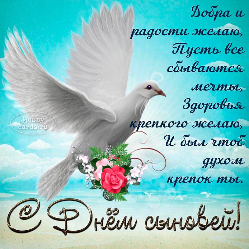 С днем сыновей. З днем сыновей. Красивое поздравление с днем сыновей. З днем сыновей. Красивое поздравление с днем сыновей.